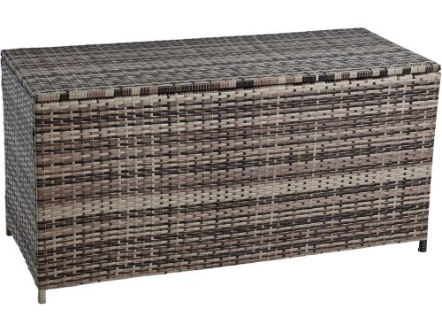 Tuin Opbergbox Polyrattan Kussenbox Beige-Bruin - Waterdichte Opslag voor Kussens