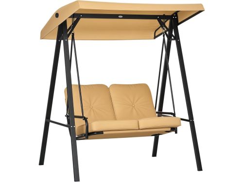 Tuin Schommelbank - Gartenschaukel - Ontspannen Buiten - Verstelbaar Zonnedak