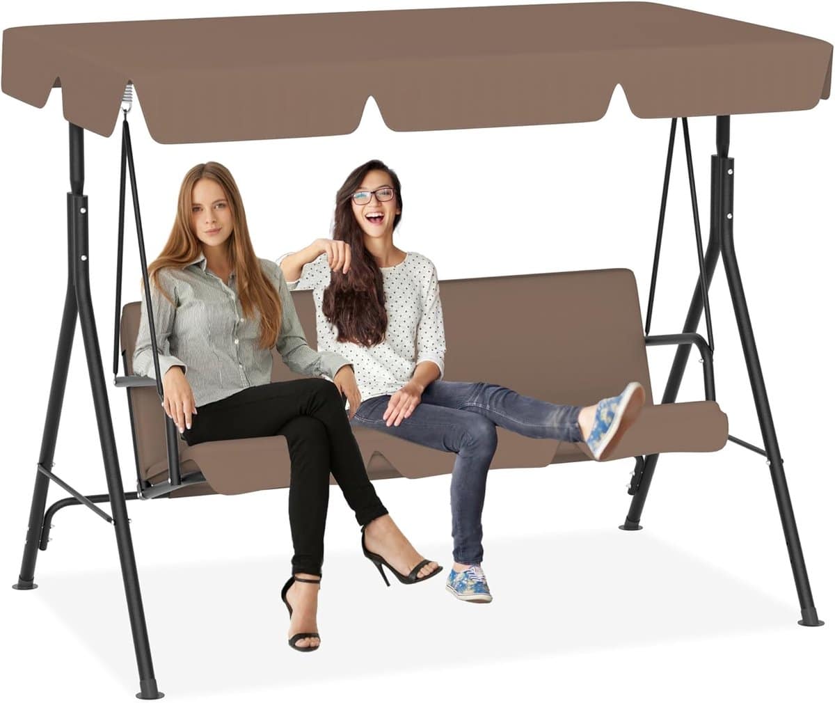 tuin schommelbank ligstoel buiten ontspannen genieten verstelbaar