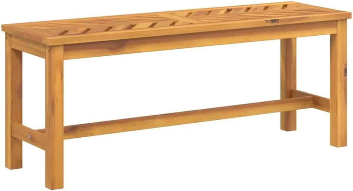 tuinbank 110 cm massief acaciahout robuuste parkbank voor buiten