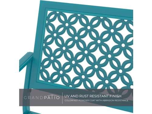 Tuinbank met rugleuning en armleuningen 125x61x86 cm - 2