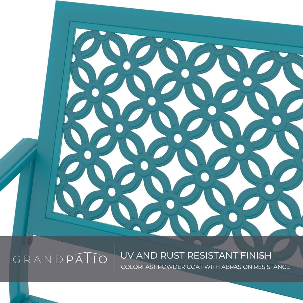 tuinbank met rugleuning en armleuningen 125x61x86 cm 2