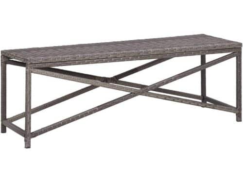 Tuinbank Polyrotan - Zitbank Parkbank - Ontspannen Buiten - Waterafstotend