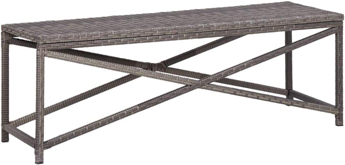 tuinbank polyrotan zitbank parkbank ontspannen buiten waterafstotend