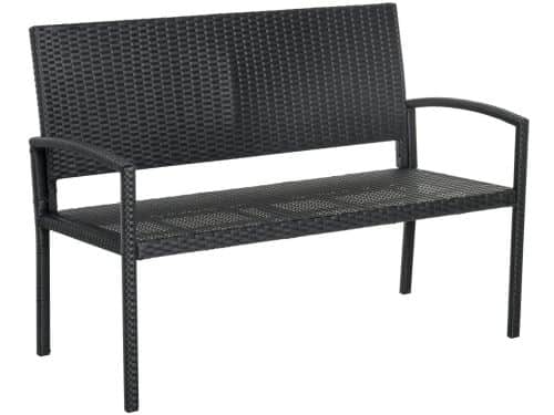 Tuinbank - Wicker Tuinbankje - Loungebank - Balkonset - Weerbestendige