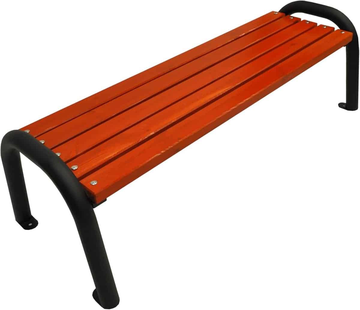 tuinbank zonder rugleuning parkbank hout ontspannen buiten zitten