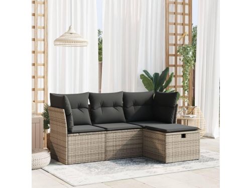 Tuinbankset 4-delig - Balkonset Lounge - Buiten Zitten - Modulair