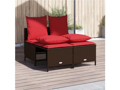 Tuinbankset Polyrotan - Balkonset Lounge - Buiten Zitten - Veelzijdige