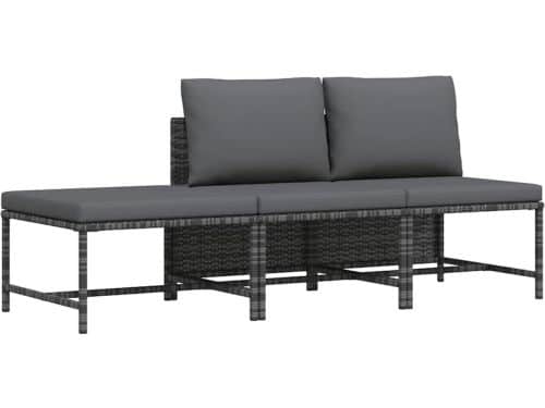 Tuinbankset Polyrotan - Balkonset Lounge - Ontspannen Buiten - Modulair