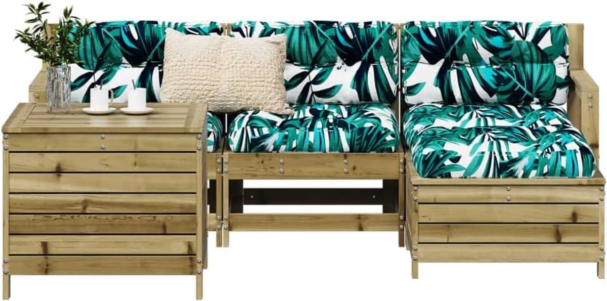 tuinbankstel 5 delig balkonset terrasmeubels buiten zitten ontspannen