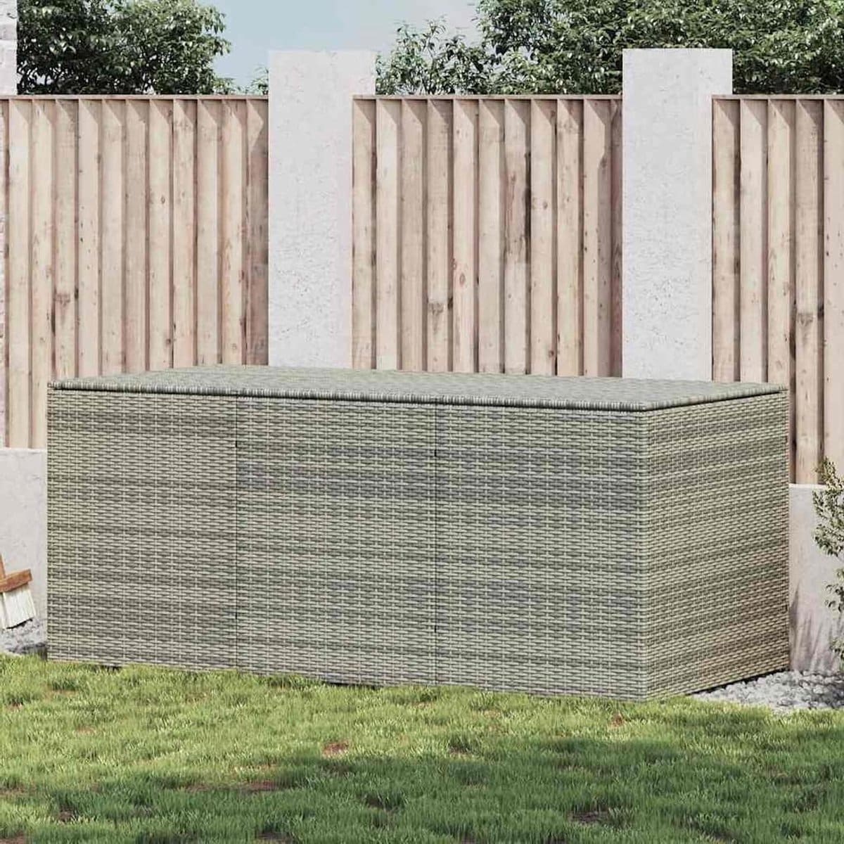 tuinbox opbergbank buitenbank kussenbox tuinspullen opbergen gasveer