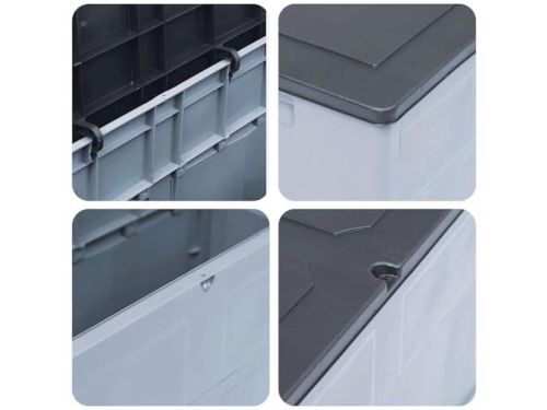 Tuinbox Opslagbox Grijs Zwart - Voor Kussens, Dekens en Tuinaccessoires
