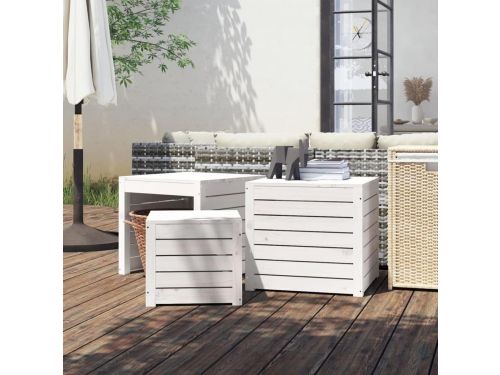 Tuinbox Set - Kussenbox Hout - Tuin Opbergen - Massief