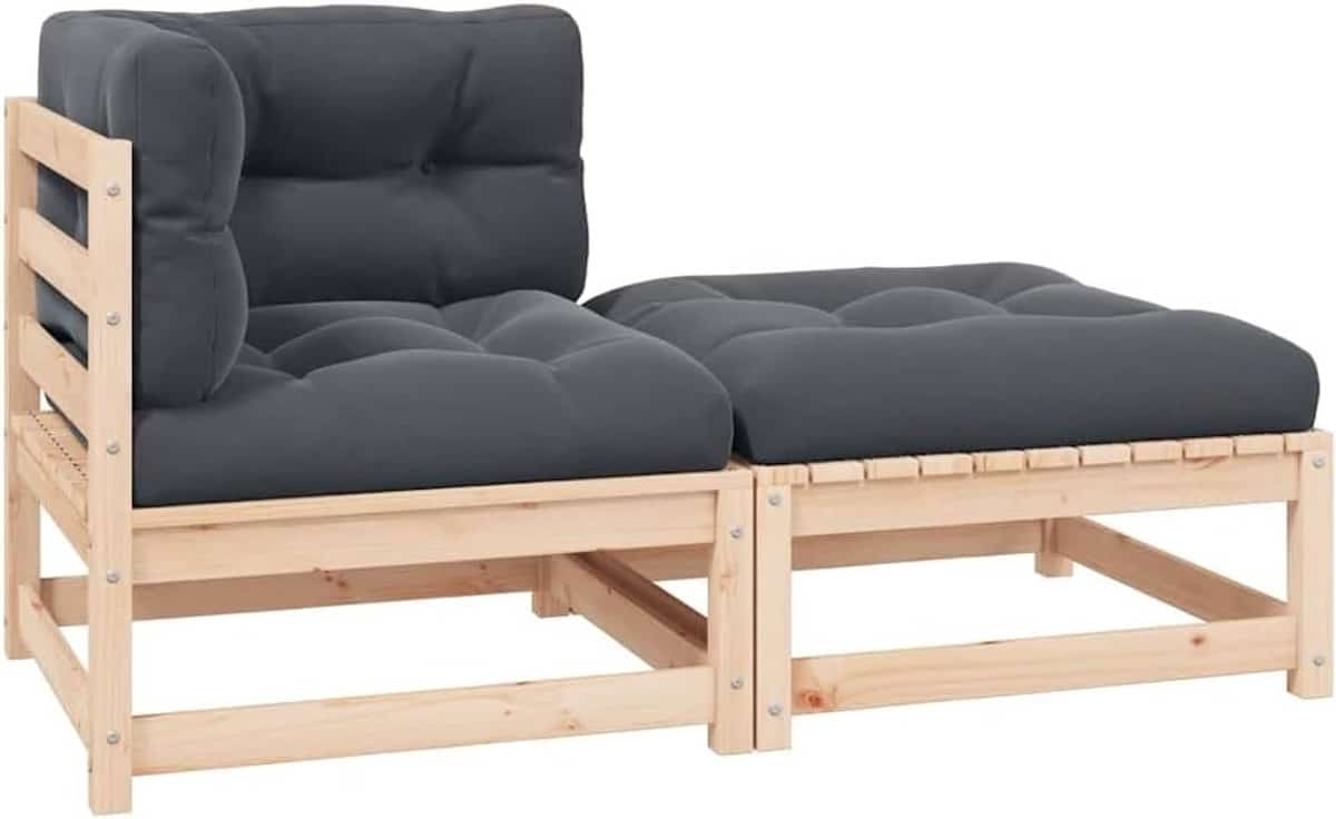 tuinhoekbank met kussens modulaire loungebank buiten ontspannen