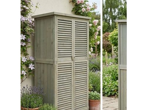 Tuinkast hout 160 x 87 x 46,5 cm