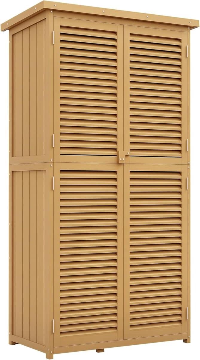 tuinkast hout 160 x 87 x 46,5 cm