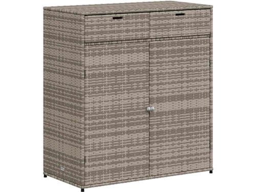 Tuinkast Poly Rattan - Opbergkast Buiten - Tuinmeubilair Opslag