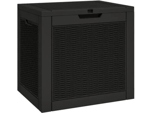 Tuinkist 55.5x43x53 cm Zwart Opslagbox voor Buiten