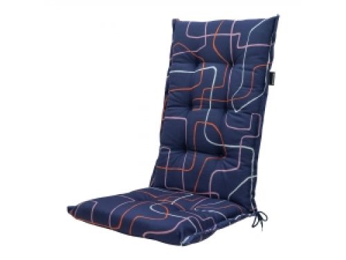 Tuinkussen hoge rug Joah indigo