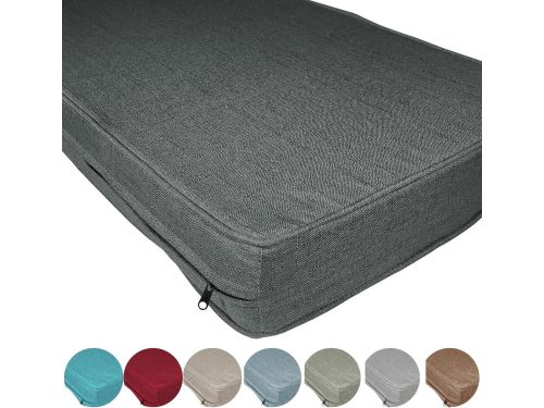 Tuinkussen Linnen Stof - Buitenkussen Rechthoekig - Voor Tuinmeubelen