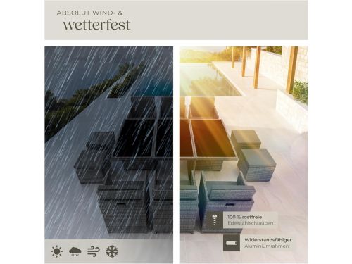 Tuinlounge Set 10-delig 268x230x82 cm Polyrotan - Luxe Hoek Loungeset