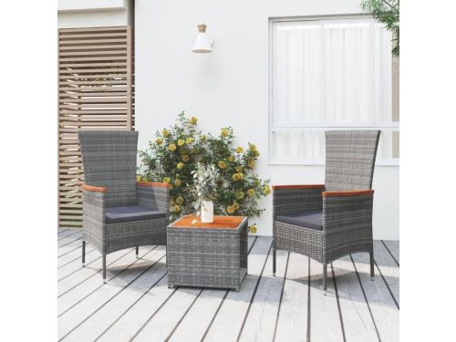 Tuinloungeset 3-delig - Balkonset Outdoor - Ontspannen Zomer - Massief