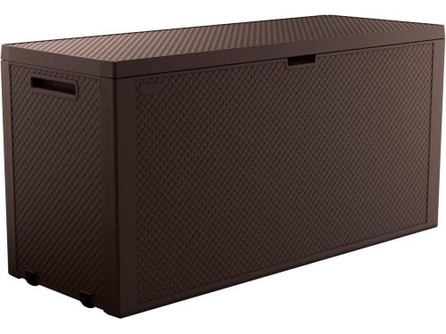 Tuinmeubel opbergbox bruin 270 liter waterdicht en onderhoudsvrij