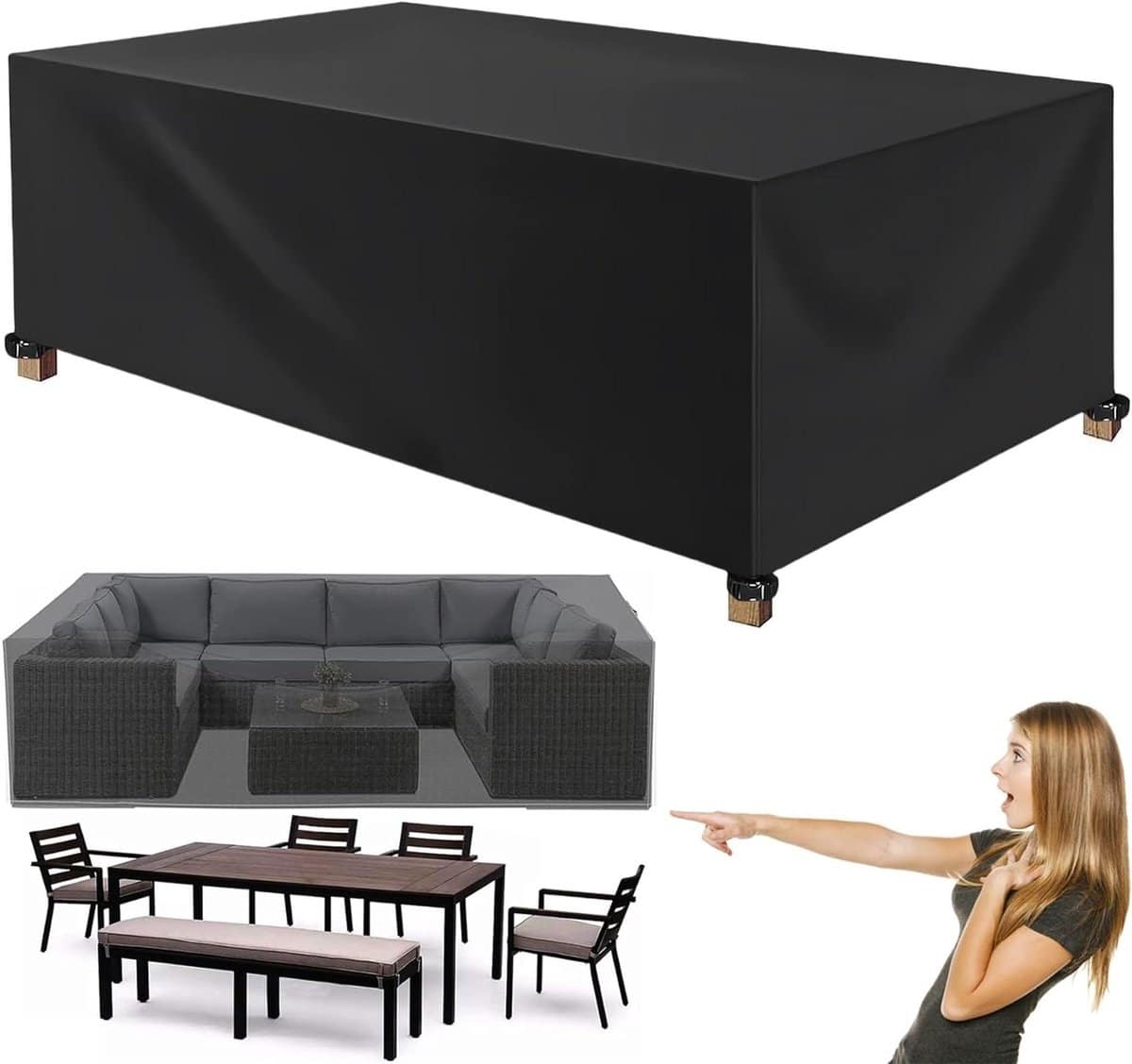 tuinmeubelhoes rechthoekig beschermhoes outdoor meubels beschermen waterdicht