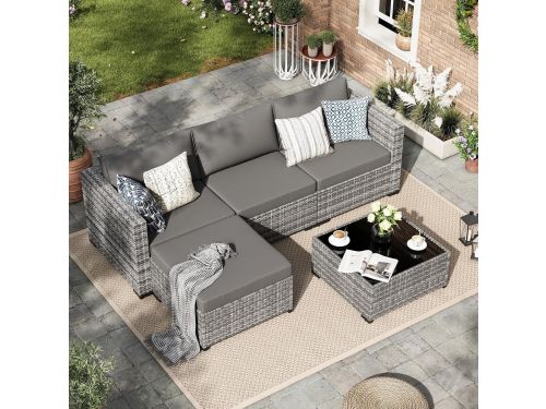 Tuinmeubelset 5-delig 200 x 150 x 150 cm