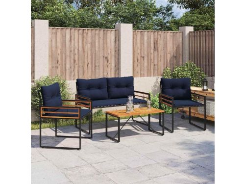 Tuinmeubelset Kussens - Balkonset Terrasmeubels - Buiten Zitten - Acaciahout
