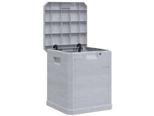 Tuinopslagbox Lichtgrijs - Ruimtebesparende Opberglossoplossing voor Kussens en Tuinaccessoires