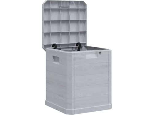 Tuinopslagbox Lichtgrijs - Ruimtebesparende Opberglossoplossing voor Kussens en Tuinaccessoires