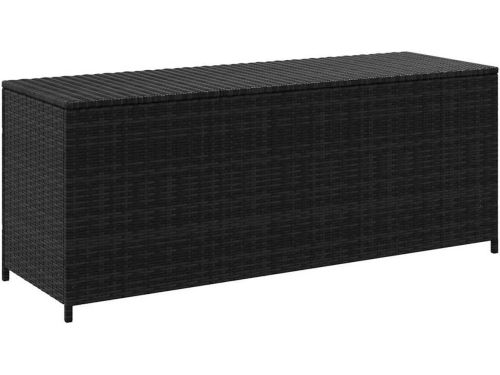 Tuinopslagbox van poly rattan - krasbestendig en veelzijdig