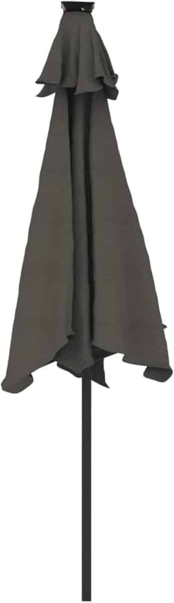 tuinparasol 225×225 cm depauwonen led deluxe parasol met kurbel