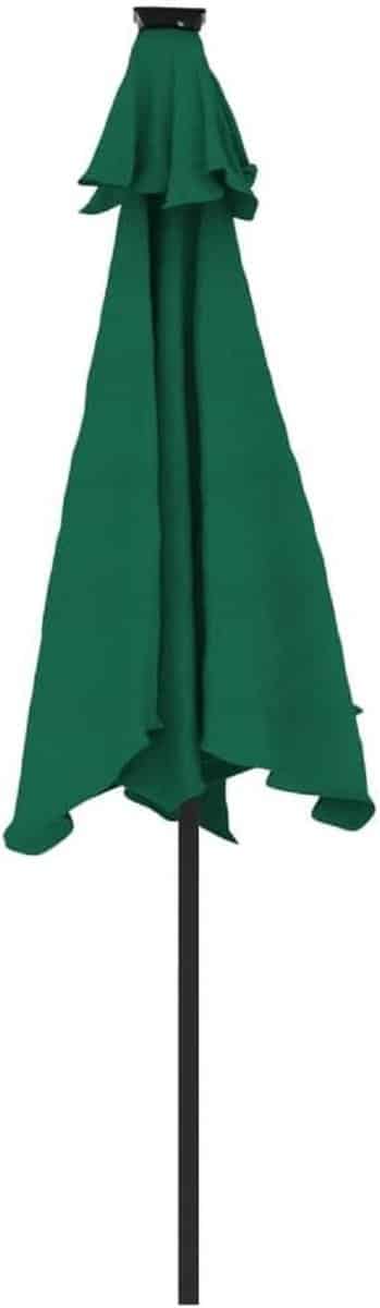 tuinparasol 225×225 cm depauwonen led green deluxe parasol met