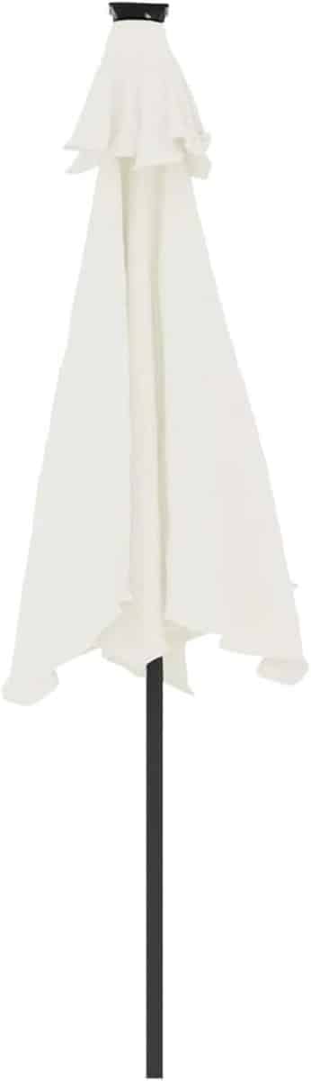tuinparasol 225×225 cm depauwonen led white premium parasol met