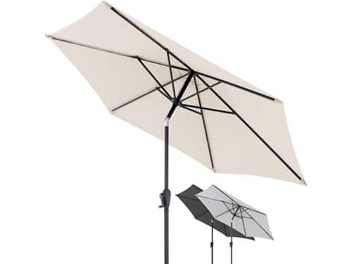 Tuinparasol 250 cm Rond - Kantelbaar met Zwengel, UV 50+