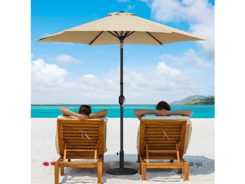 Tuinparasol 269 cm - Kantelbare en UV-beschermende Rond Parasol met