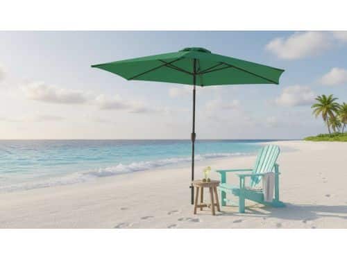 Tuinparasol Depauwonen 2x3 m - Kantelbare Zweefparasol met LED