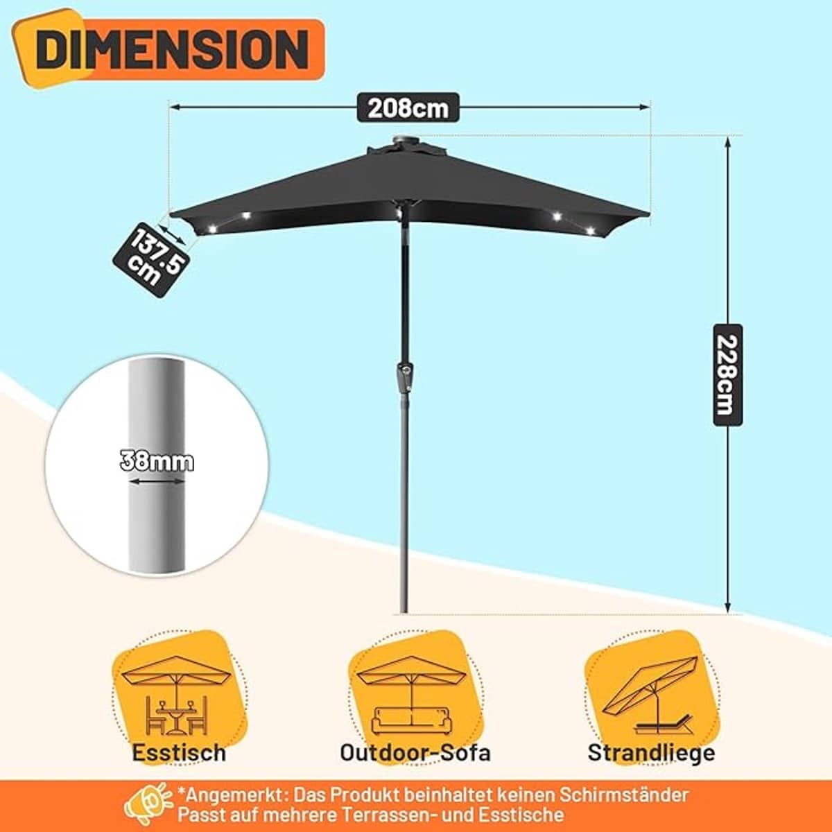 tuinparasol rechthoekig 300 x 200 cm depauwonen outdoor parasol