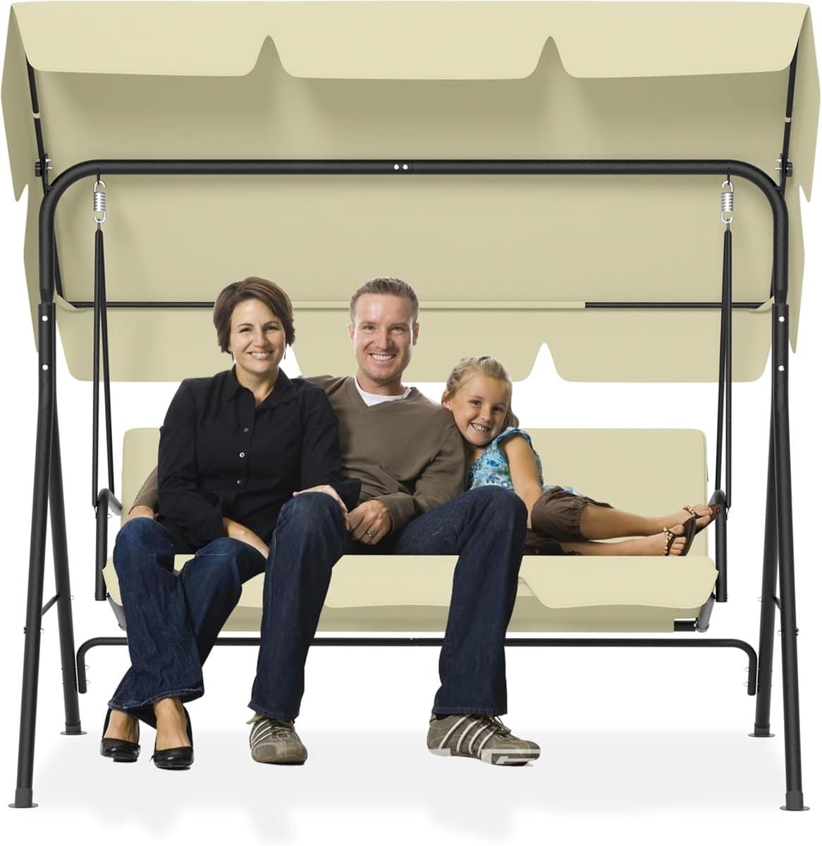 tuinschommelbank met luifel 3 zits schommelbank ontspannen buiten zitten