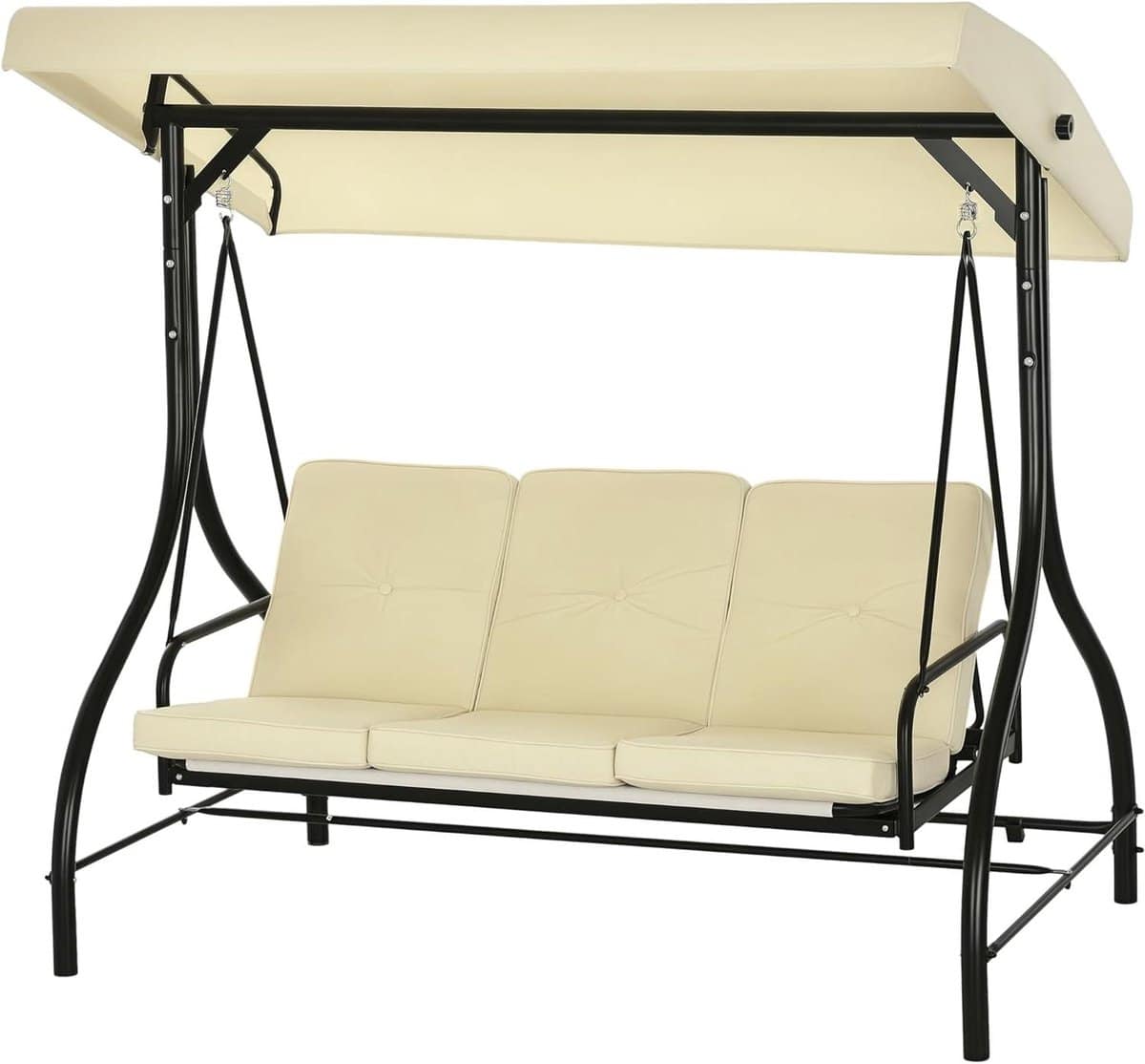 tuinschommelbank schommelbank met luifel ontspannen in de tuin