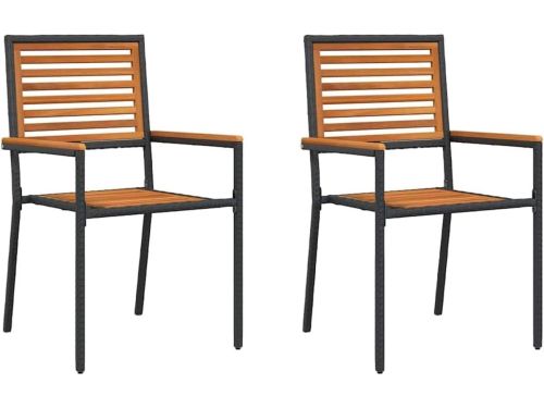 Tuinstapelstoelen 2 stuks - Tuinfauteuil lounge - Buiten zitten