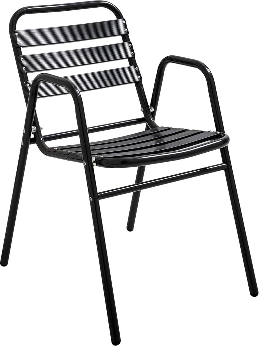 tuinstoel aluminium stapelbare stoel buiten zitten onderhoudsvrij