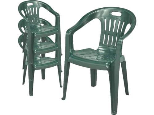 Tuinstoel met armleuningen - Buitenstoel stapelbaar - Ontspannen buiten