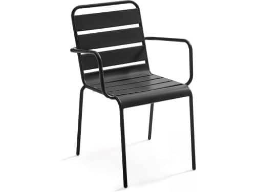 Tuinstoel Metaal - Buitenstoel Comfortabel - Terras Ontspanning - Stapelbaar