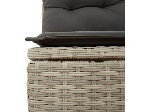 Tuinstoel Polyrotan met Kussens & Opbergruimte - ABTkantoor Balkonstoel Zonder