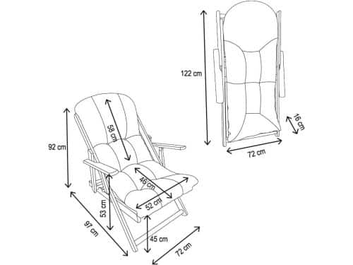Tuinstoel Relax - Ligstoel Lounger - Buiten Ontspannen - Verstelbaar