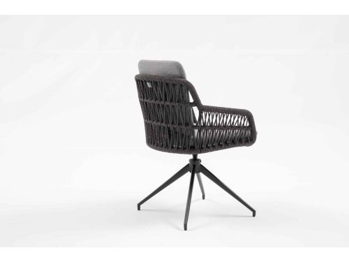 Tuinstoel Sevilla Draaibaar Antraciet Relax Dining Kruispoot - 8280A