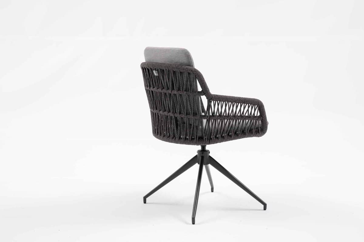 tuinstoel sevilla draaibaar antraciet relax dining kruispoot 8280a